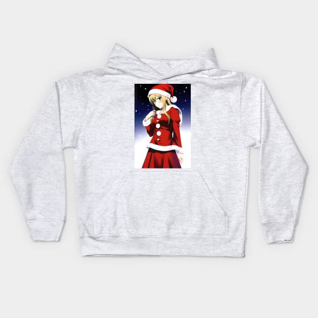 Santa Girl Kids Hoodie by Tazlo